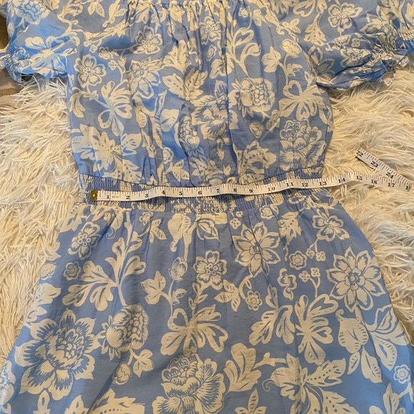 Ann Taylor Light Blue and White Floral Dress - Picture 2 of 5